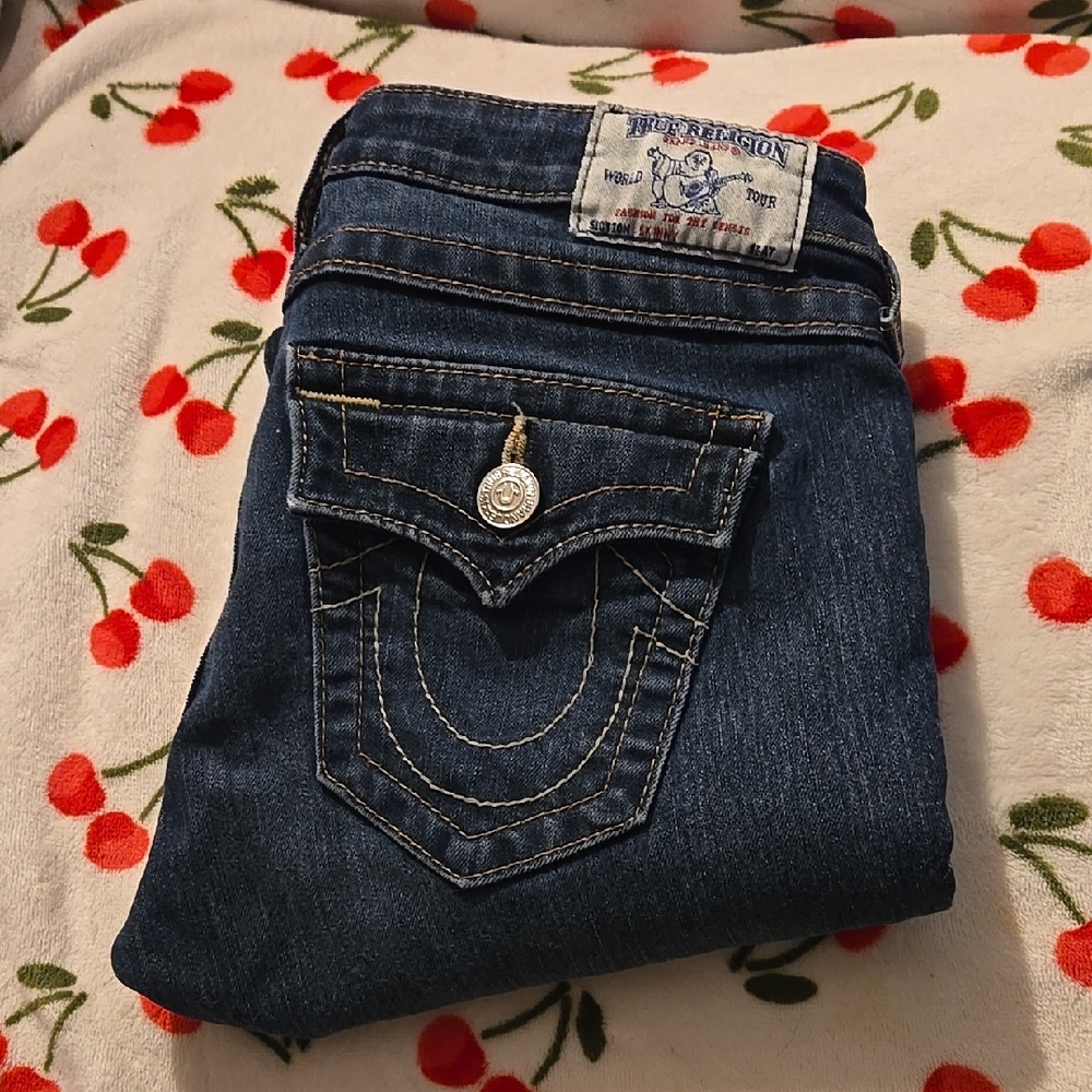 True Religion Dark Blue Skinny Jeans